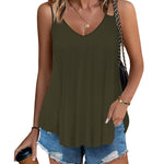 Tank Tops Spaghetti Strap Camisoles - Nadorine (Us Only)