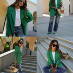 Open Front Work Office Jackets Blazer