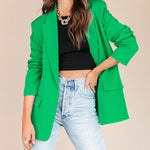 Open Front Work Office Jackets Blazer