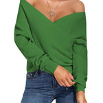 Nadorine Cross Front Drop Shoulder Sweaters