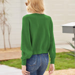 Nadorine Cross Front Drop Shoulder Sweaters