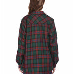 Long/Roll Up Sleeve Cotton Plaid Shirts - Nadorine (Us Only)