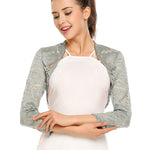 Nadorine Women's Bolero Shrugs Crochet Lace Open Cardigan