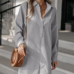 Nadorine Women's Button Down One Piece Jumpsuit