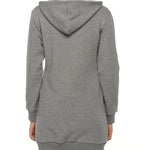 Fleece Hoodies Tunic Long Hoodie Jacket - Nadorine (Us Only)