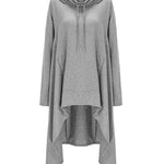 Nadorine Women Pullover Hoodies Sweatshirt Long Sleeve High Low Sweater Oversize Top with Pocket (Us Only)