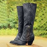 Christine | Lace-Inspired Knee Boots