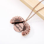 Sunflower Necklace "You are my sunshine."