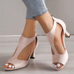 Hayley | Elegant Peep-Toe Sandals