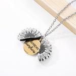 Sunflower Necklace "You are my sunshine."