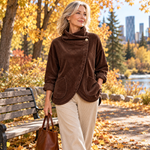 Sophie | One-Button Corduroy Wrap Top