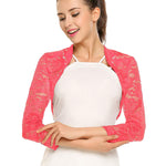 Nadorine Women's Bolero Shrugs Crochet Lace Open Cardigan