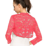Nadorine Women's Bolero Shrugs Crochet Lace Open Cardigan