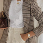 Open Front Work Office Jackets Blazer