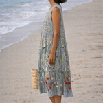 Cara | Midi dress with wildflowers