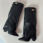 SERENA��� - Black Leather Boots