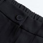Classic High-Waisted Black Trousers with a Tailored Fit