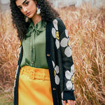 Floral Button Down Longline Cardigan