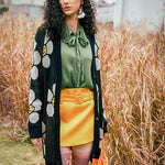 Floral Button Down Longline Cardigan