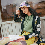 Floral Button Down Longline Cardigan