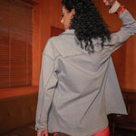 Nadorine Casual Ladies Denim Long Sleeve Slim Jacket