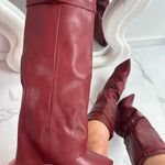 ELOISE��� - Burgundy Leather Boots
