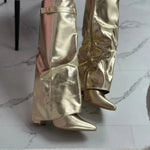 SERAPHINA��� - Gold Leather Boots