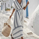 SERENITY | Chic Coastal Maxi with Flattering Fit and Breathable Ease
