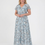Ismeria™ | Floral Chiffon Maxi Dress