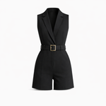 Sophia Kingston | Belted Sleeveless Playsuit For Women