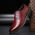 Lucien Moreau | Business Leather Lace-Up Shoes For Men