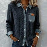 Paula | Patchwork Denim Shirt