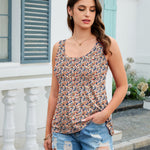 Casual Summer Fashion Sleeveless Square Neck Tank Top (US Only)