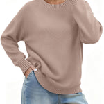 Nadorine Basic Loose Fit Knit Pullover Sweater (US Only)