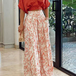 Camille Laurent | Floral Wide-Leg Set For Women