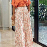 Camille Laurent | Floral Wide-Leg Set For Women