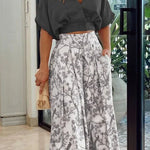 Camille Laurent | Floral Wide-Leg Set For Women