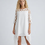 Ava Harrington | Mesh Sleeve Cape Mini Dress For Women
