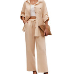 Nadorine Women 2 Piece Linen Sets