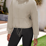 Zeagoo Womens Fleece Jacket Full Zip Crop Hoodie Long Sleeve Pullover Sweatshirts Oversized 2023 Fall Winter Coat