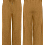 Nadorine Drawstring Long Pants with Pockets