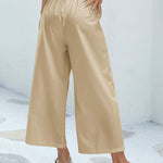 Nadorine Cotton Linen Pants Wide Leg Long Palazzo Pants