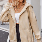 Nadorine Women's Oversized Zip Up Hoodies
