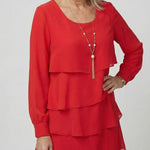 Kirax | Clean Layered Knee Length Dress