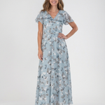 Ismeria™ | Floral Chiffon Maxi Dress