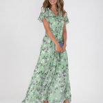 Ismeria™ | Floral Chiffon Maxi Dress