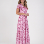 Ismeria™ | Floral Chiffon Maxi Dress