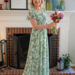 Ismeria™ | Floral Chiffon Maxi Dress