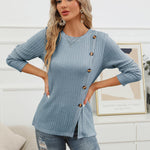 Nadorine Women's Fashion Long Sleeve Blouse