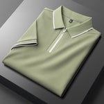 Laurent Cotton Silk Polo Shirt
